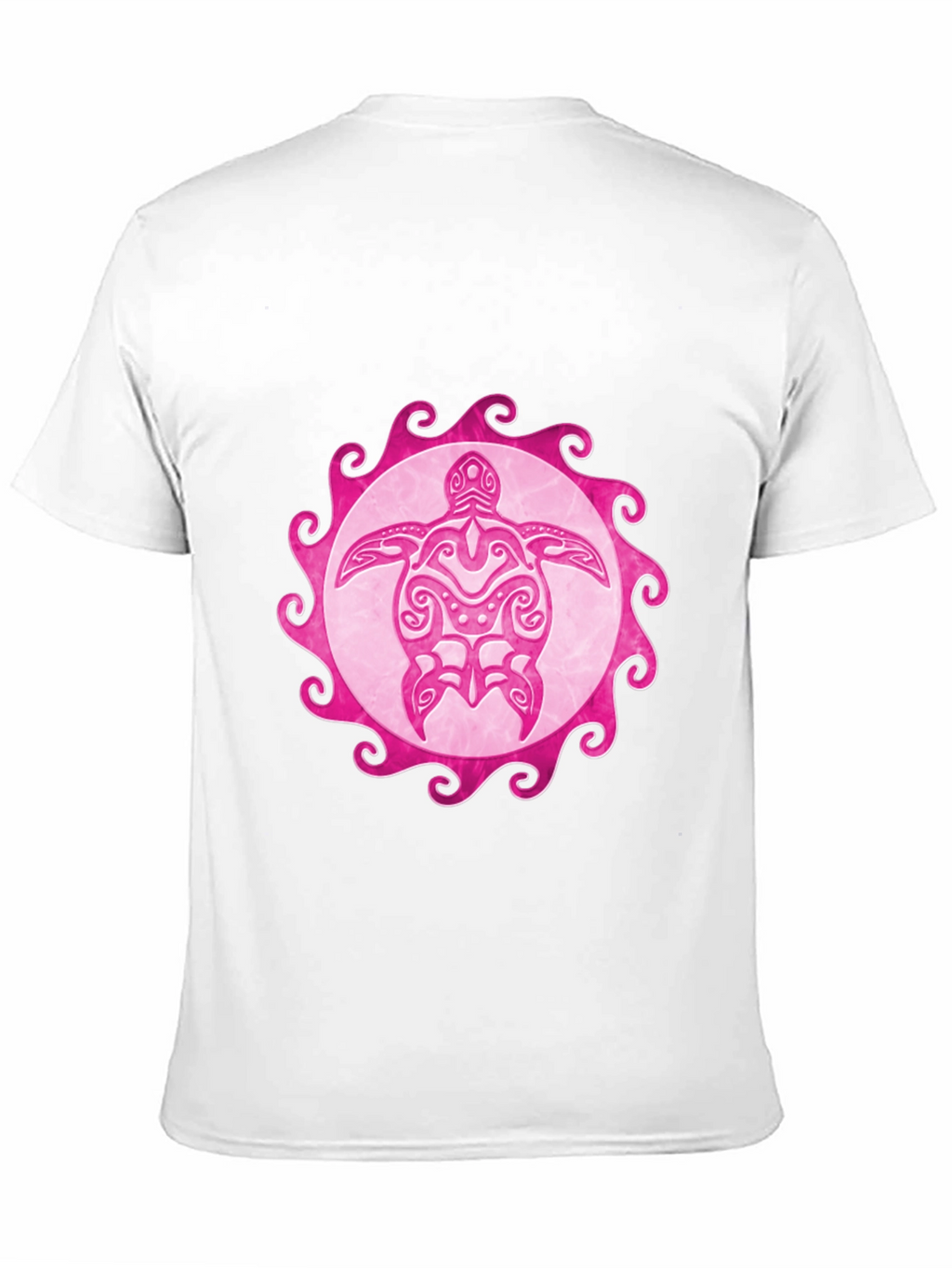 Pink Turtle Graphic Black Tee