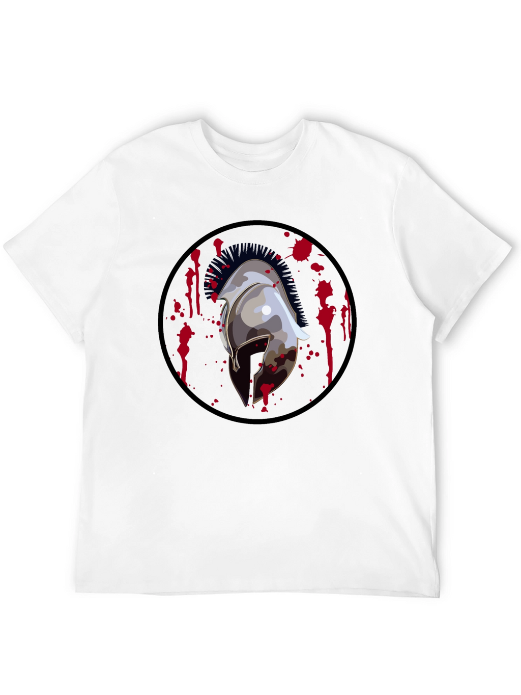 Spartan Helmet Graphic Tee - Black T-Shirt