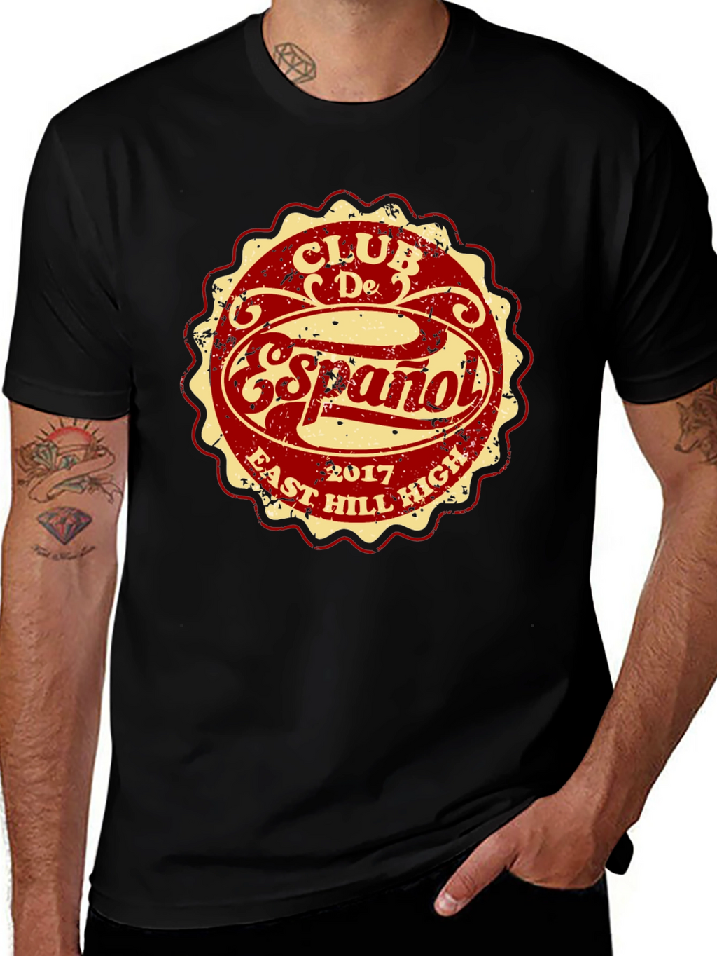 Club De Español T-Shirt - East Hill High 2017