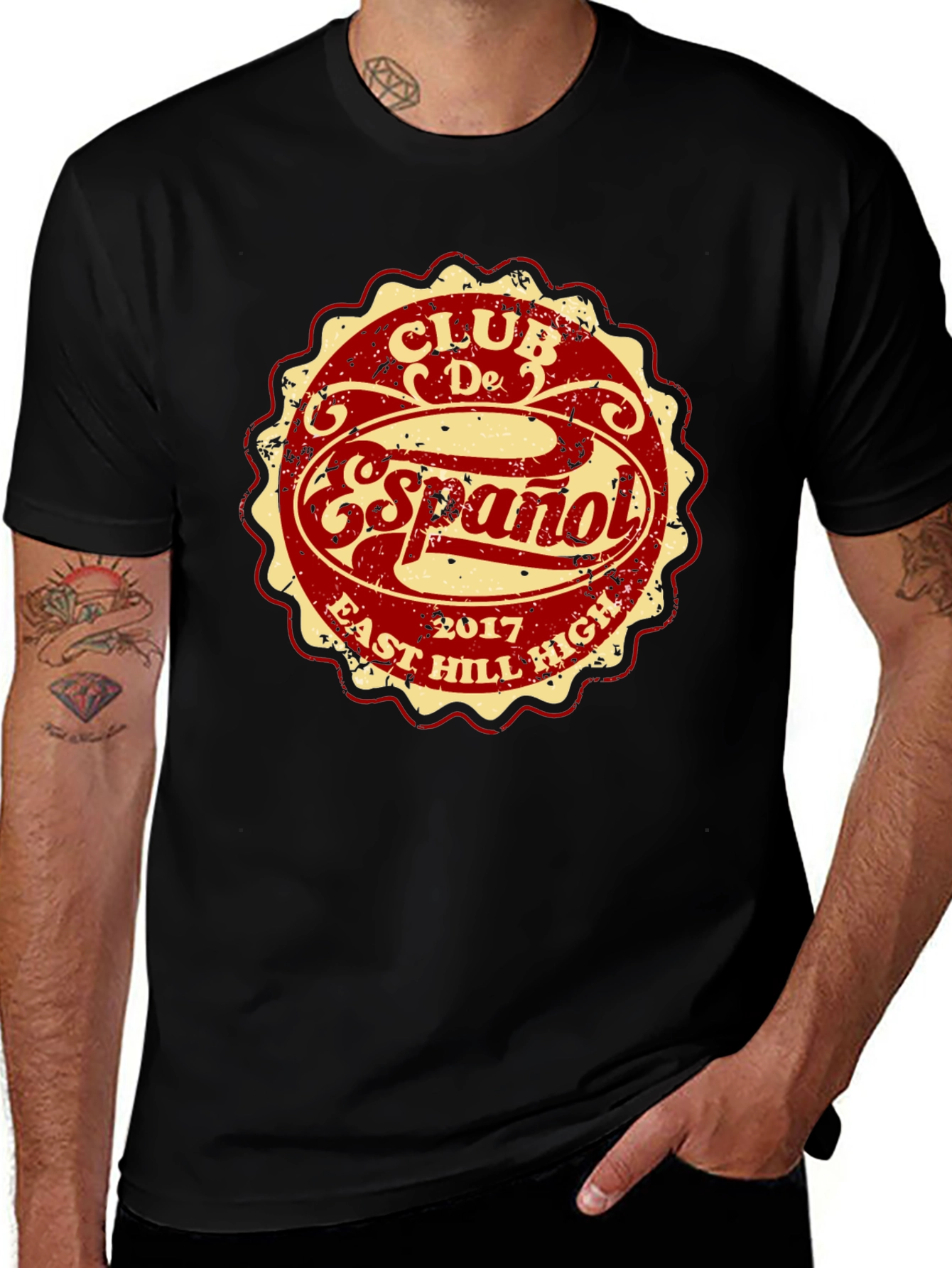 Club De Español T-Shirt - East Hill High 2017