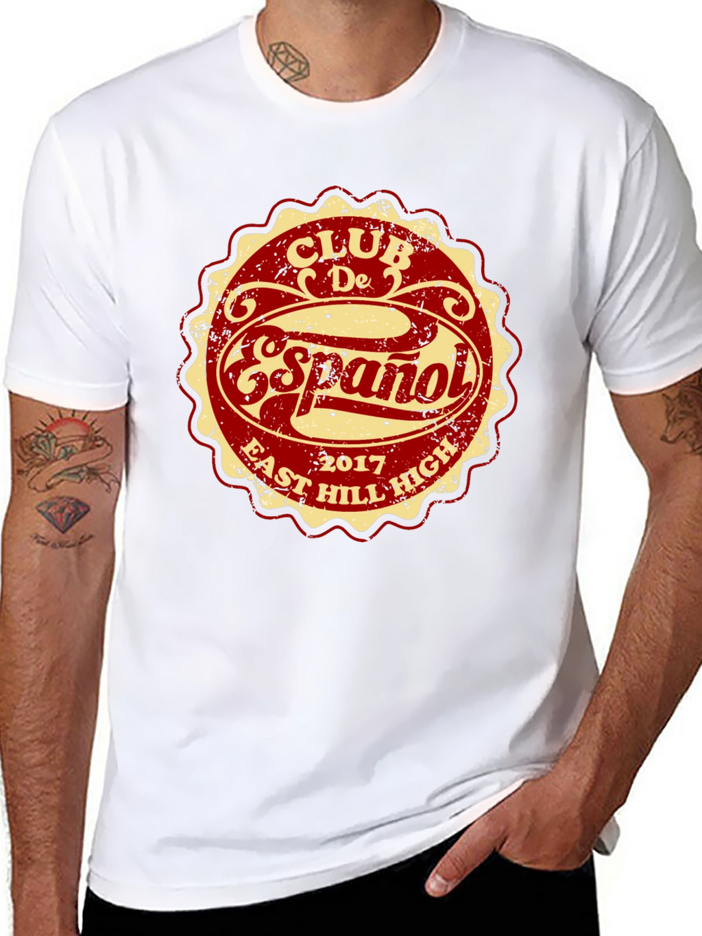 Club De Español T-Shirt - East Hill High 2017