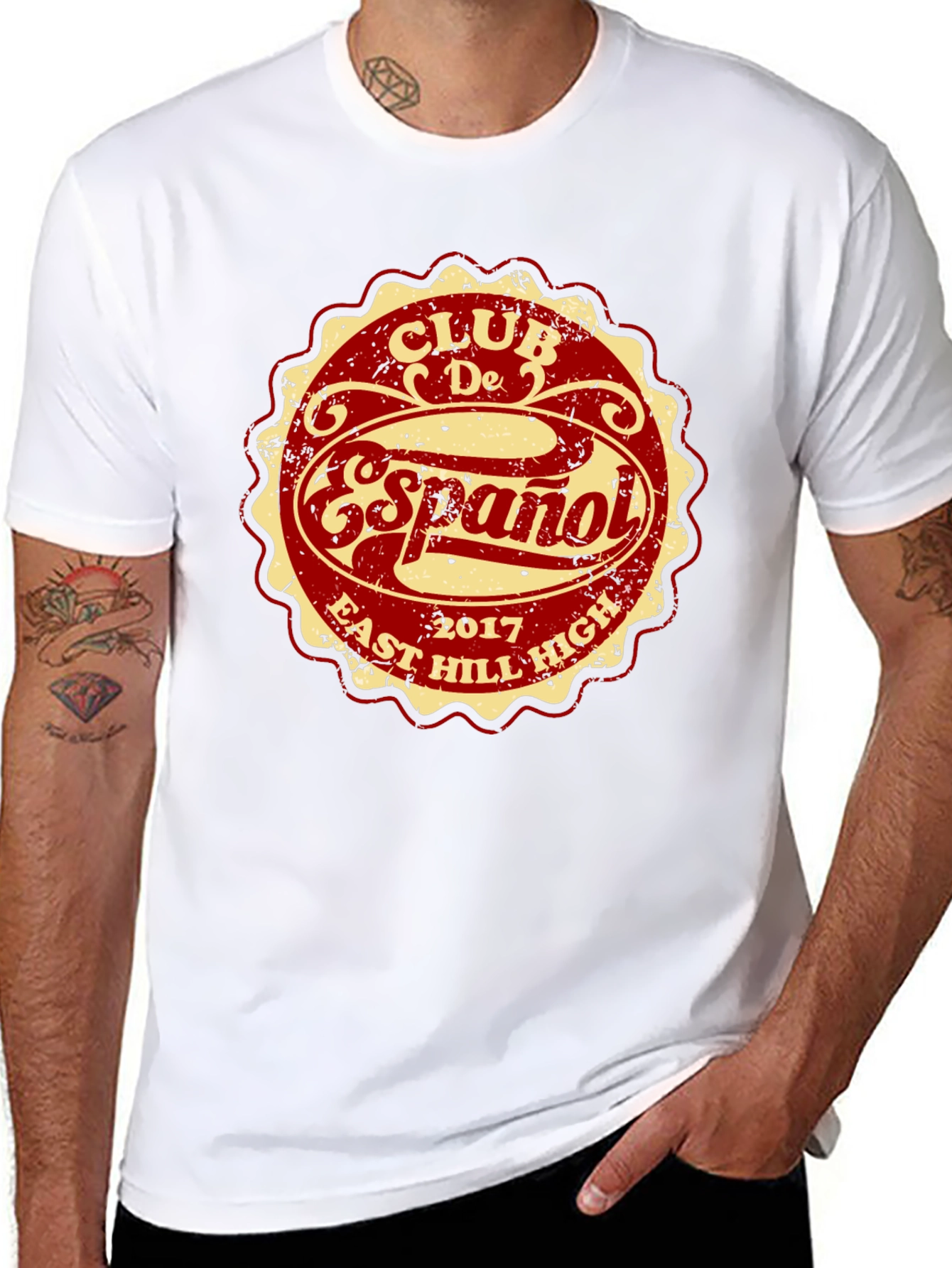 Club De Español T-Shirt - East Hill High 2017
