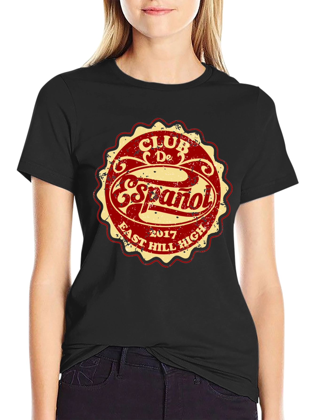 Club De Español T-Shirt - East Hill High 2017