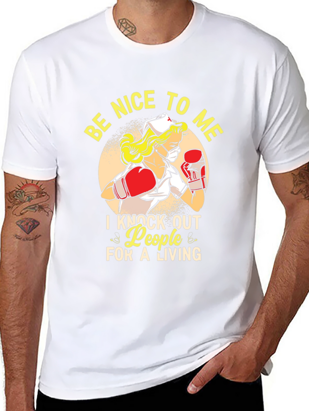 Funny Nurse Boxing T-Shirt