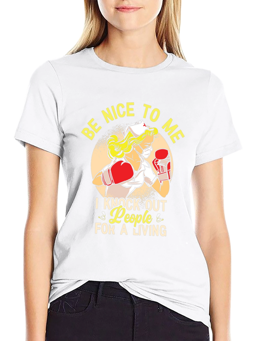 Funny Nurse Boxing T-Shirt