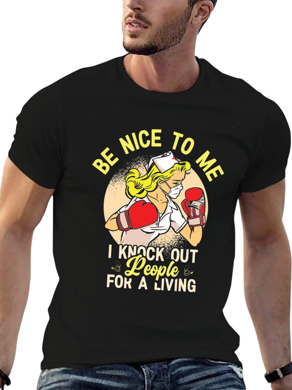 Funny Nurse Boxing T-Shirt