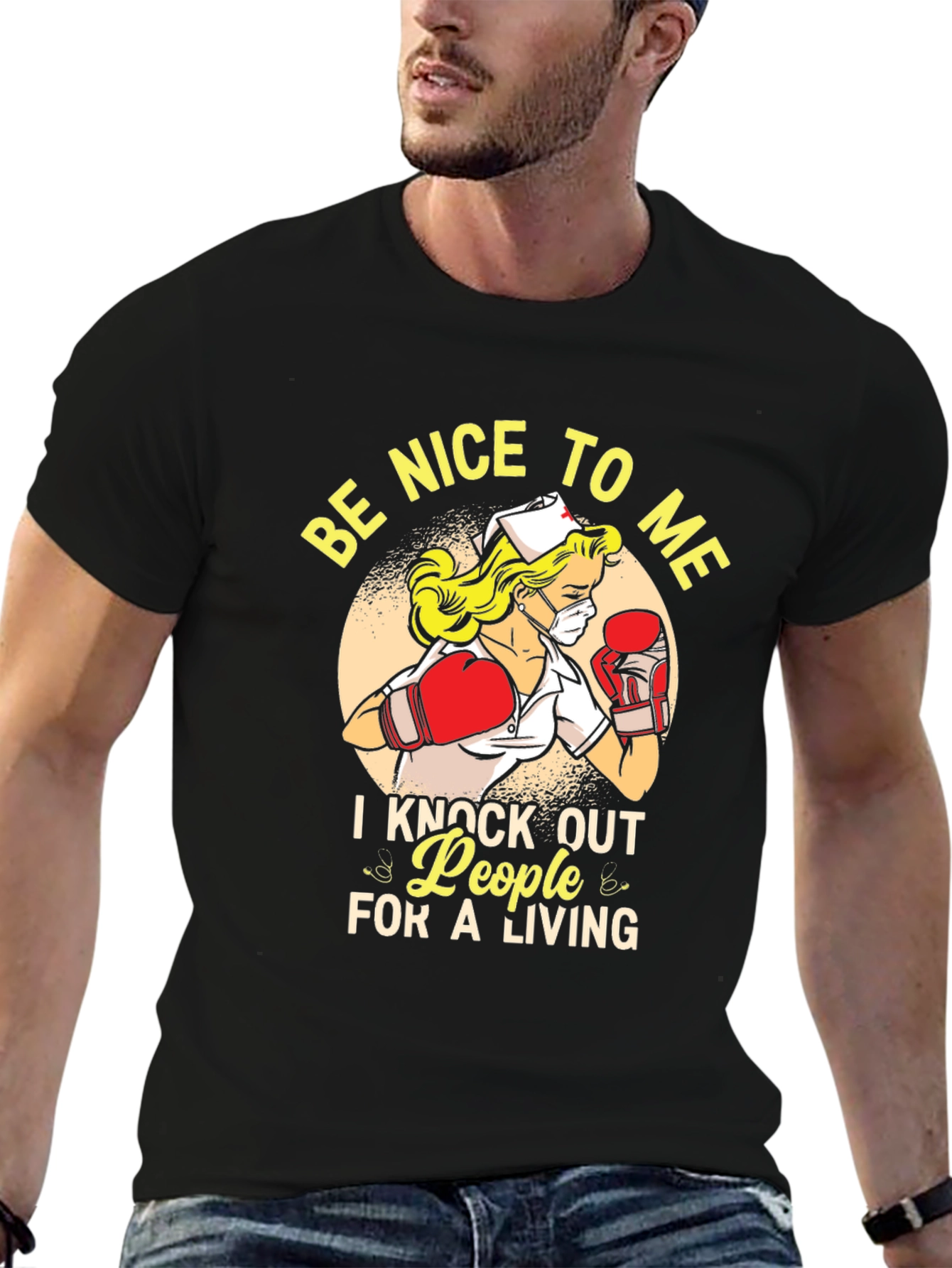 Funny Nurse Boxing T-Shirt