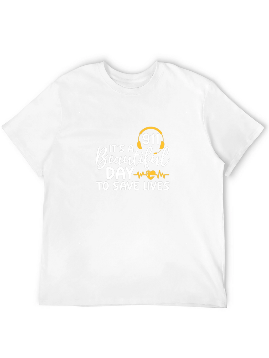 911 Save Lives Graphic Tee - Black