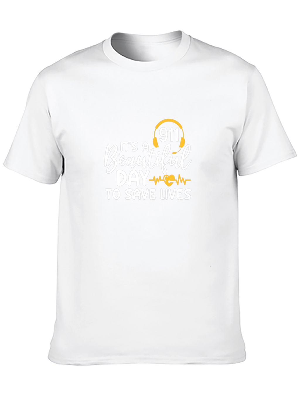 911 Save Lives Graphic Tee - Black