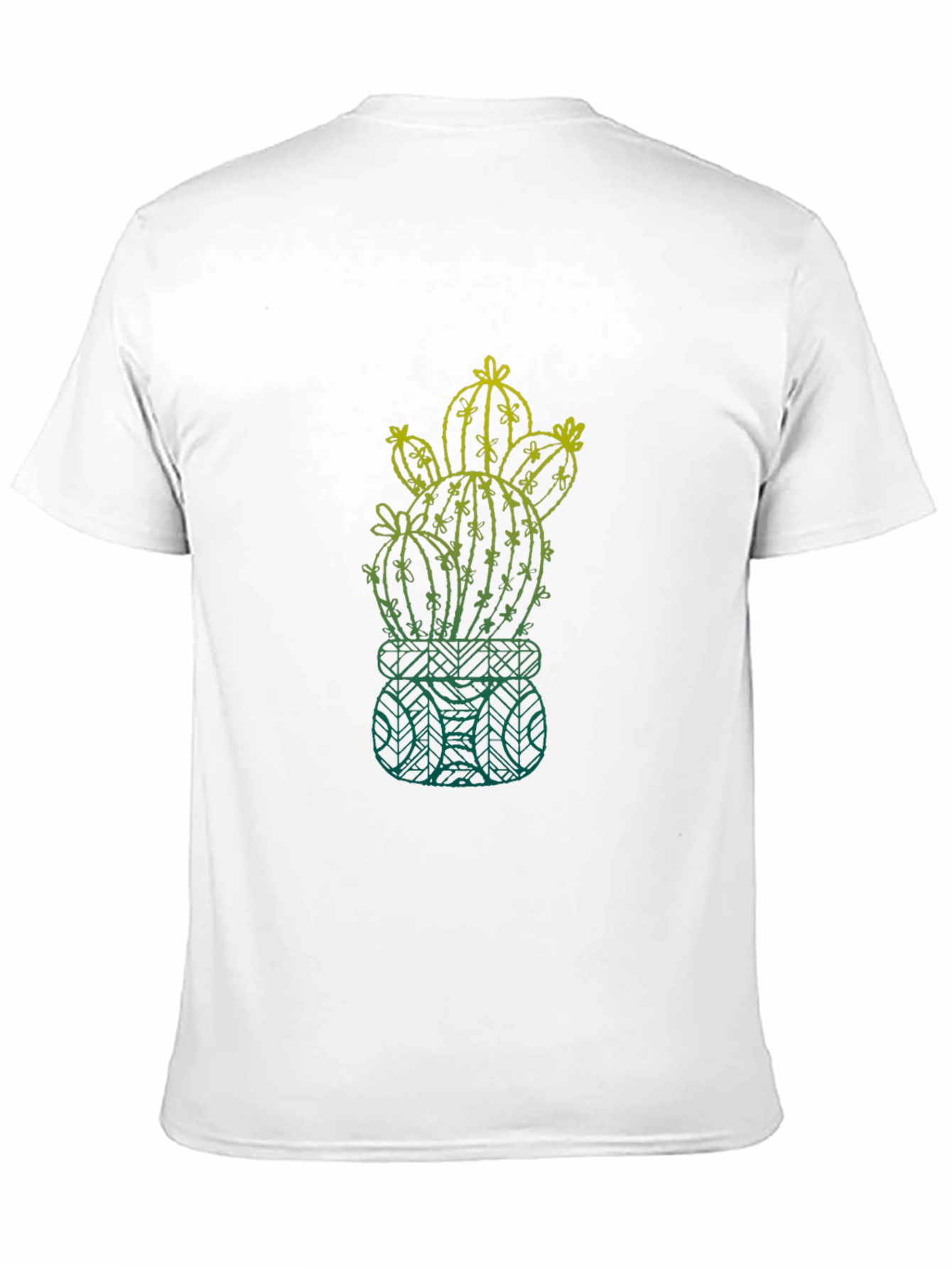 Cactus Graphic Mens T-Shirt - Black Cotton Tee
