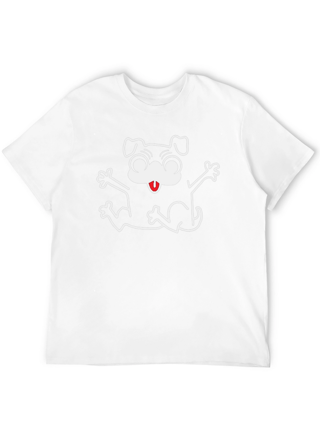 Black Dog Cartoon Graphic T-Shirt