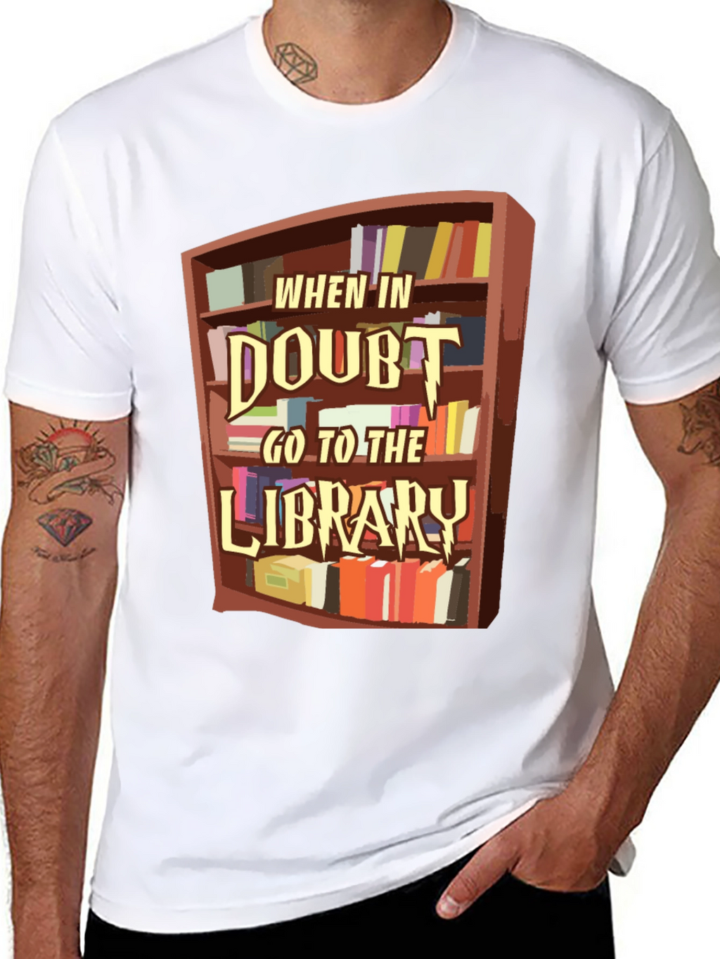 When in Doubt Go to the Library T-Shirt