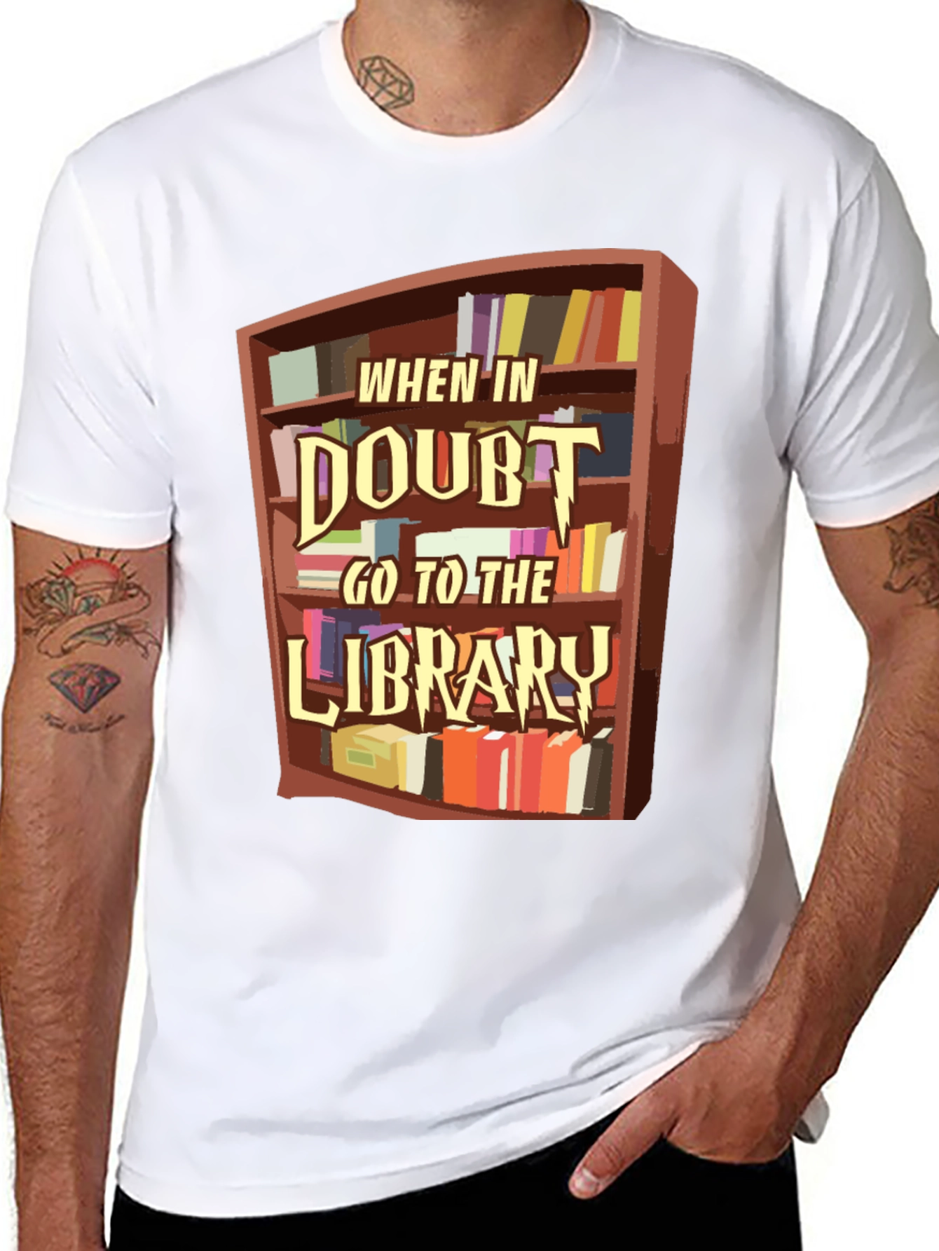 When in Doubt Go to the Library T-Shirt