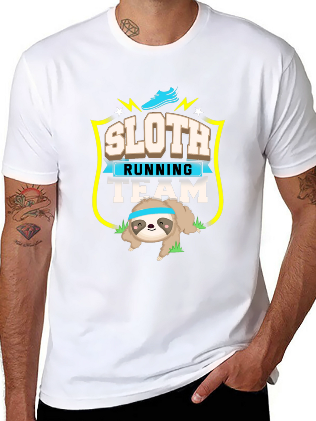 Sloth Running Team Graphic Tee