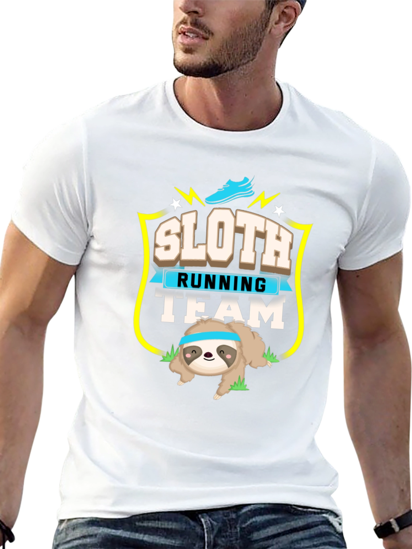 Sloth Running Team Graphic Tee
