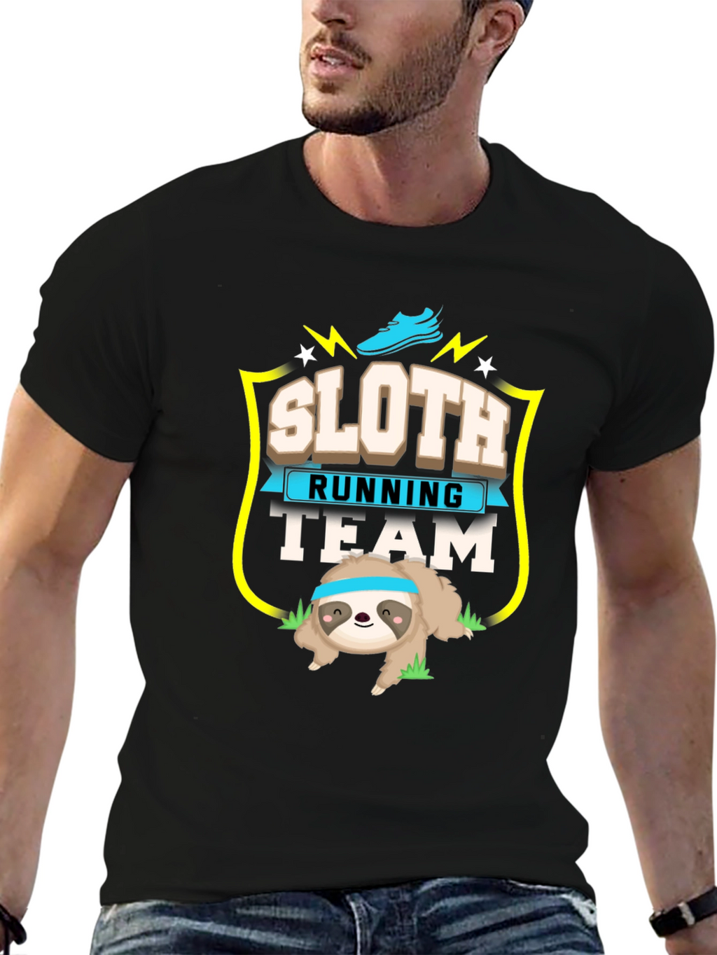 Sloth Running Team Graphic Tee