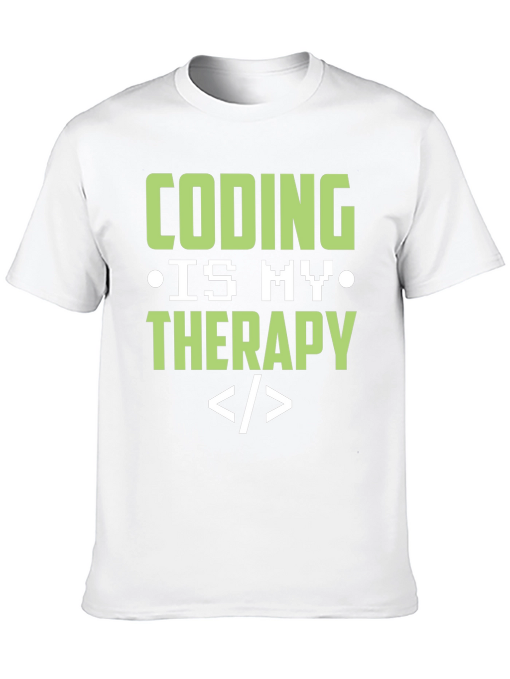 Coding Is My Therapy T-Shirt - Programmer Gift