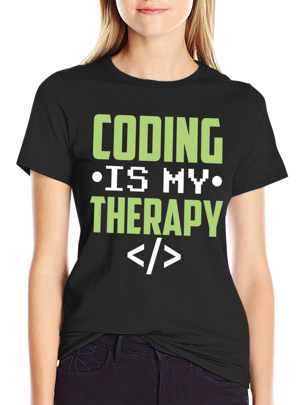Coding Is My Therapy T-Shirt - Programmer Gift
