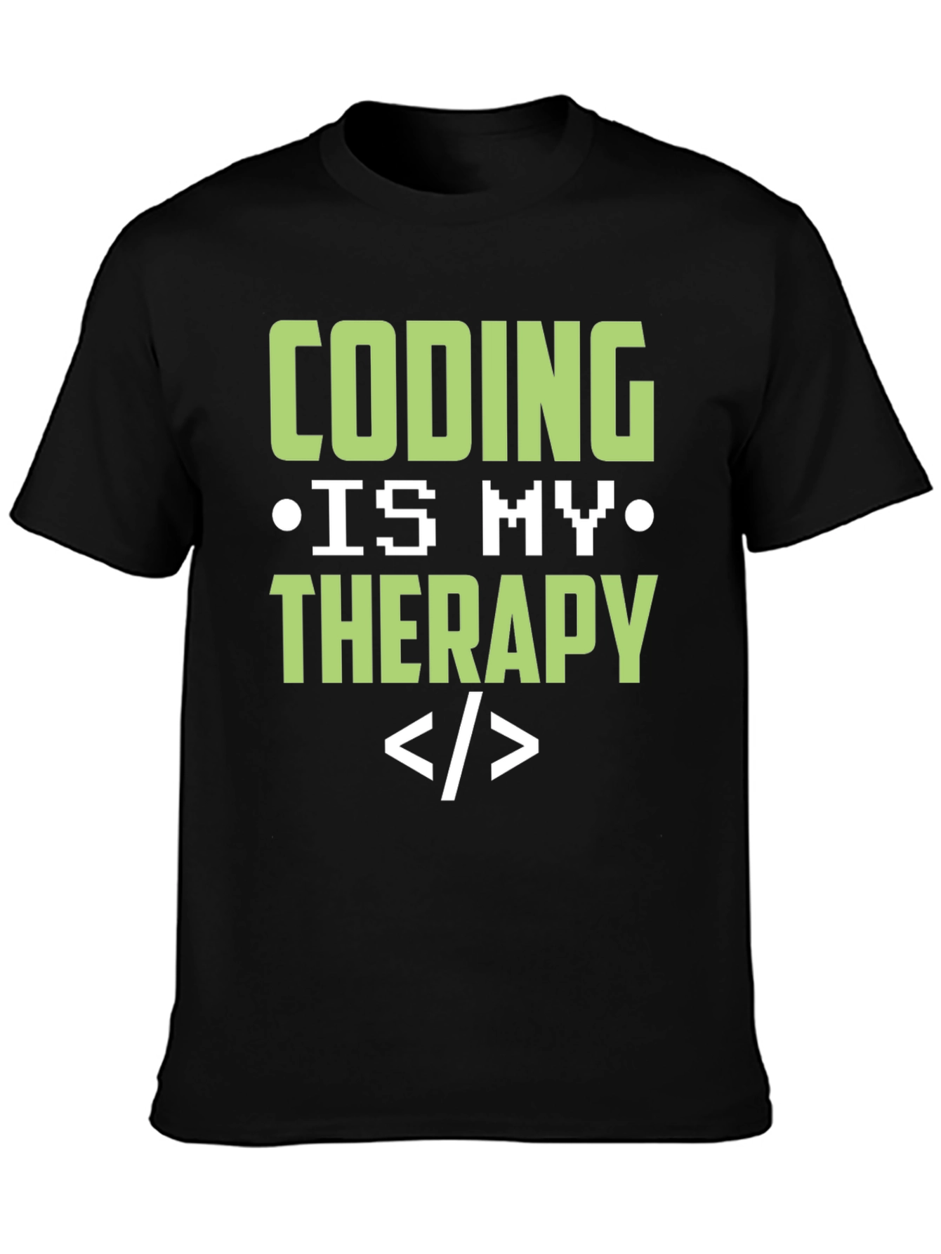 Coding Is My Therapy T-Shirt - Programmer Gift