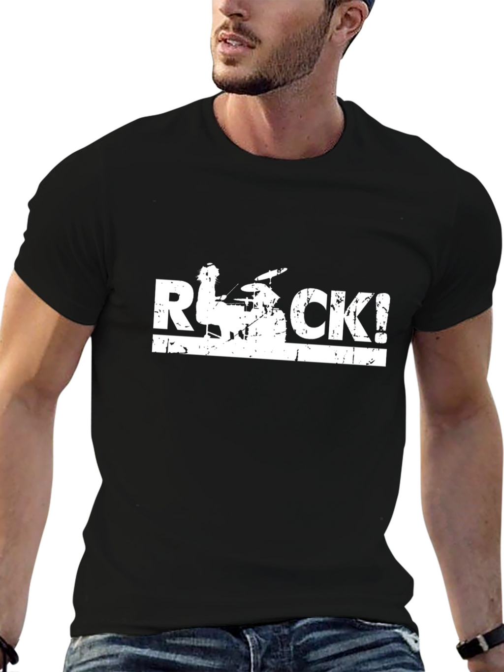 Rock Music T-Shirt - Drummer Design