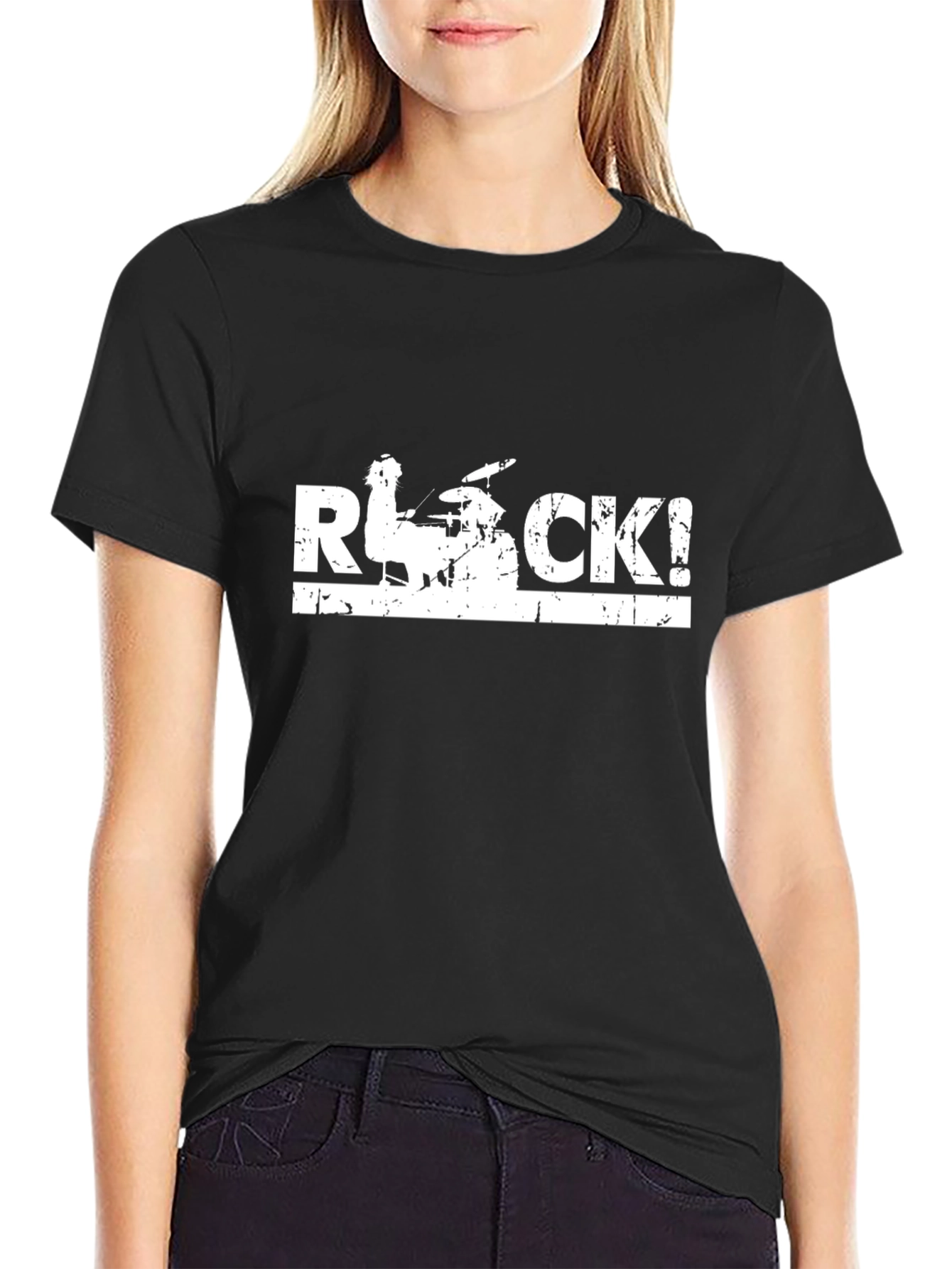 Rock Music T-Shirt - Drummer Design