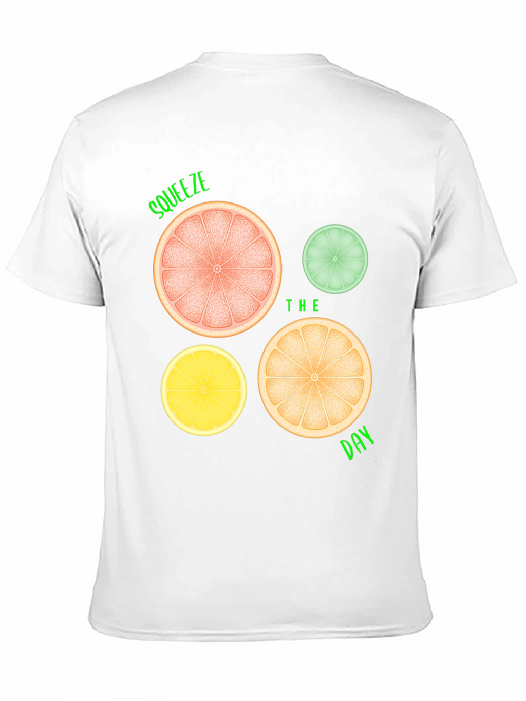 Squeeze the Day Graphic Tee - Citrus Fruit Design
