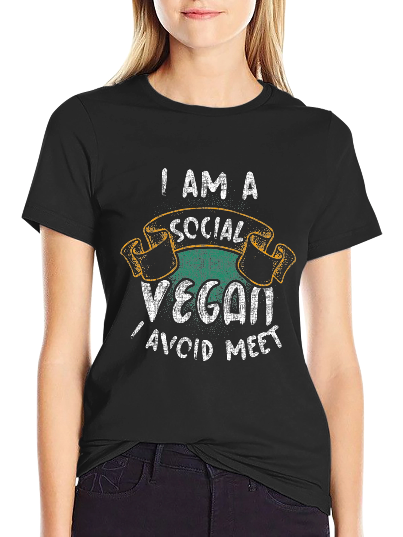 Social Vegan Funny T-Shirt