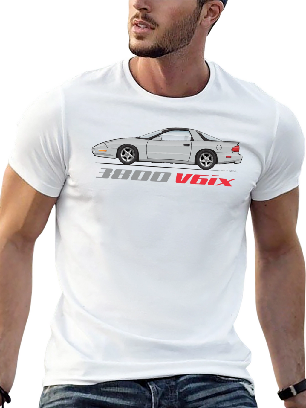 3800 V6ix Car Graphic T-Shirt
