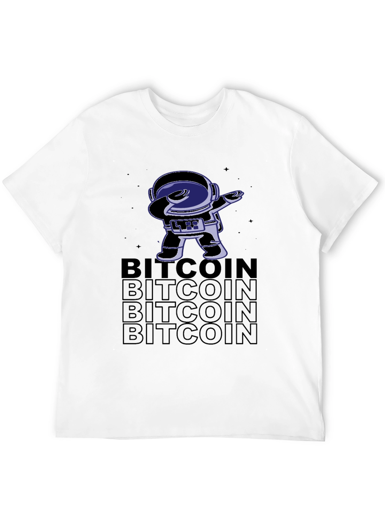 Bitcoin Astronaut Dab T-Shirt - Crypto Tee