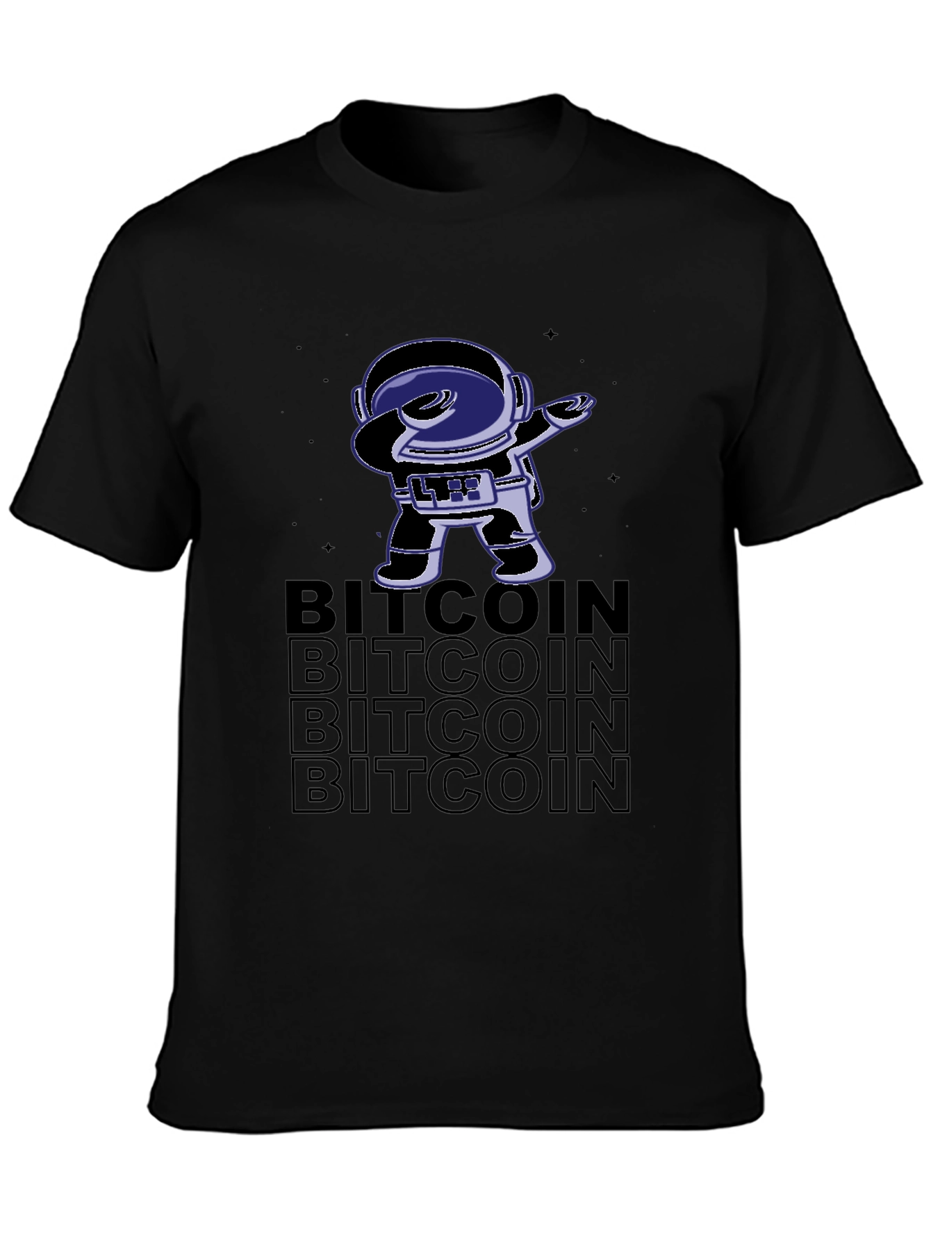 Bitcoin Astronaut Dab T-Shirt - Crypto Tee