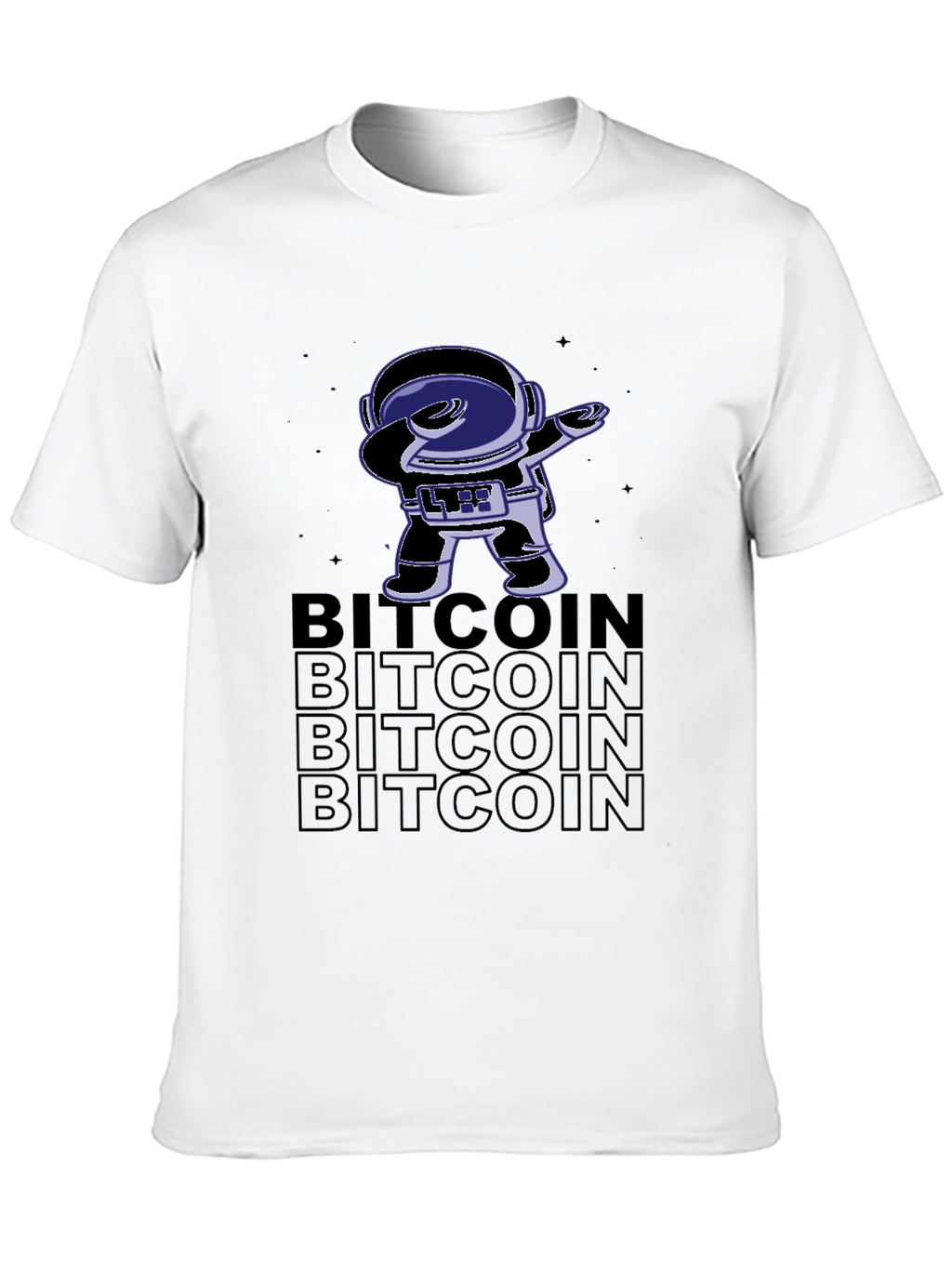 Bitcoin Astronaut Dab T-Shirt - Crypto Tee