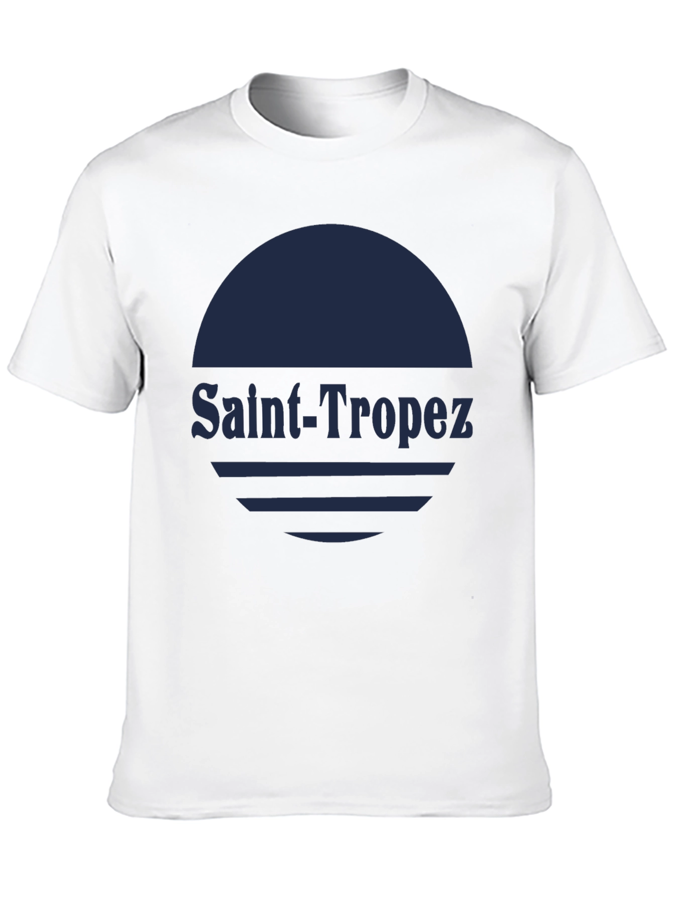 Saint-Tropez Graphic T-Shirt - Stylish Black Tee