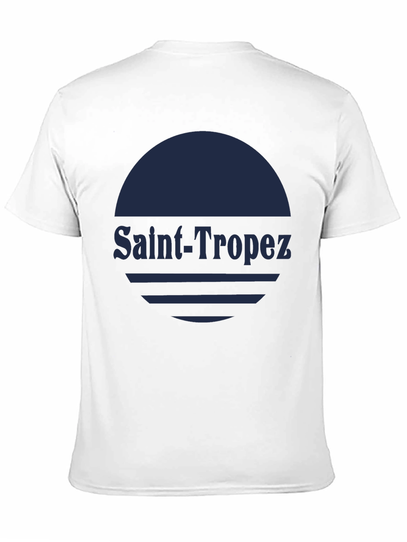 Saint-Tropez Graphic T-Shirt - Stylish Black Tee
