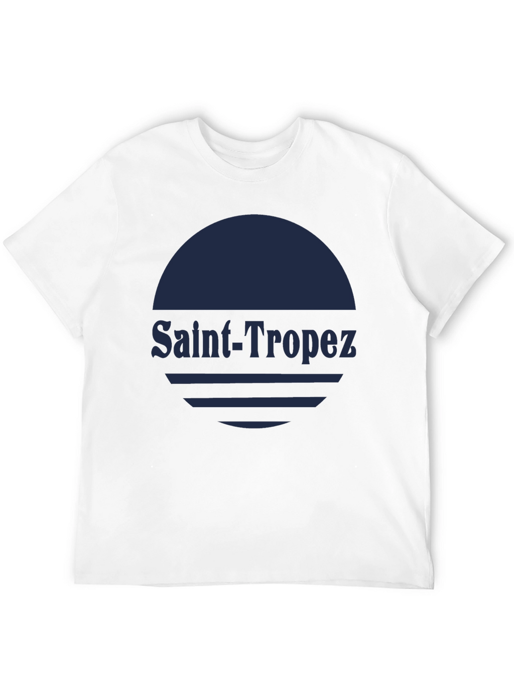 Saint-Tropez Graphic T-Shirt - Stylish Black Tee