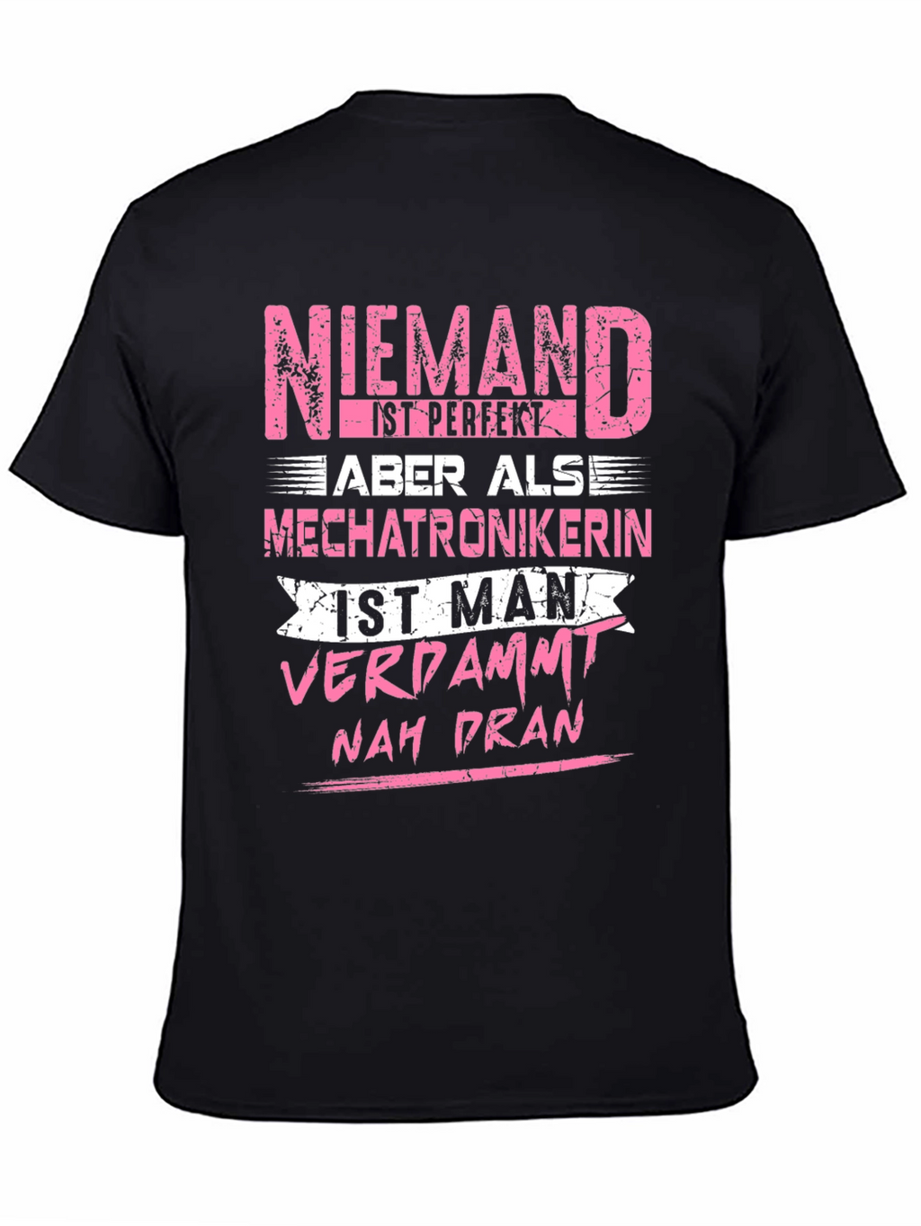 Niemand Mechatronikerin Black Graphic Tee