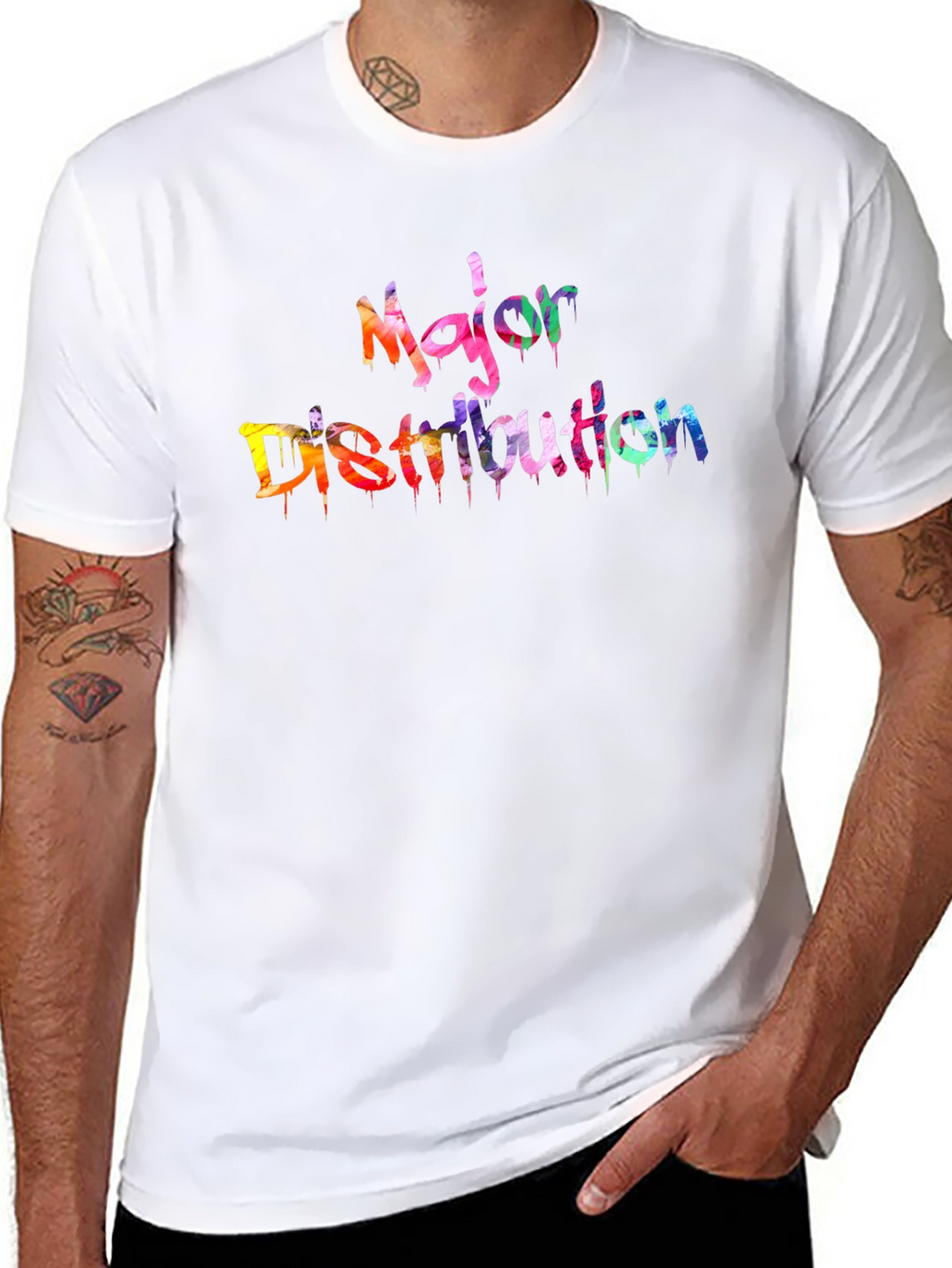 Major Distribution Graffiti Style Tee
