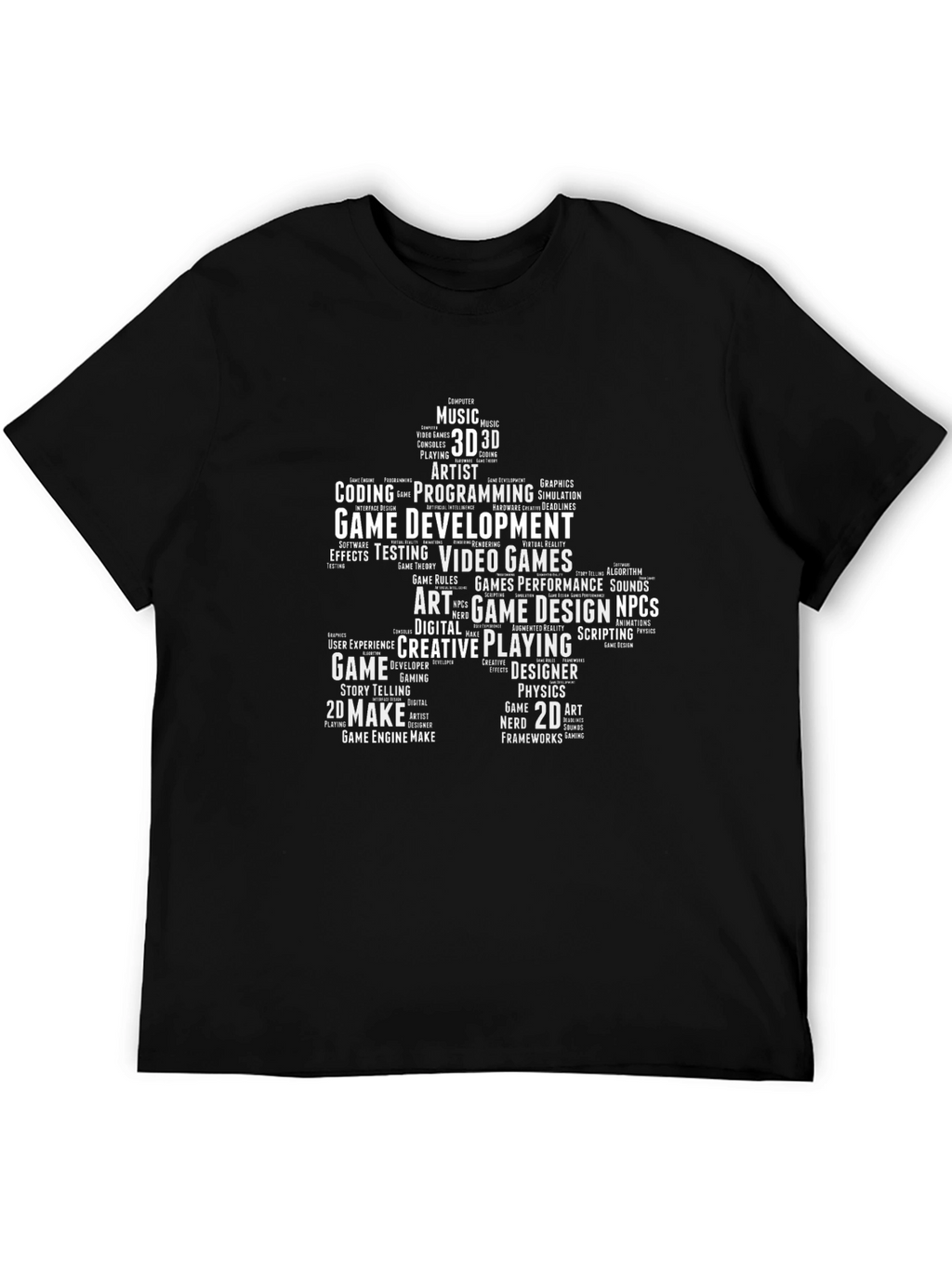 Game Developer Word Cloud T-Shirt