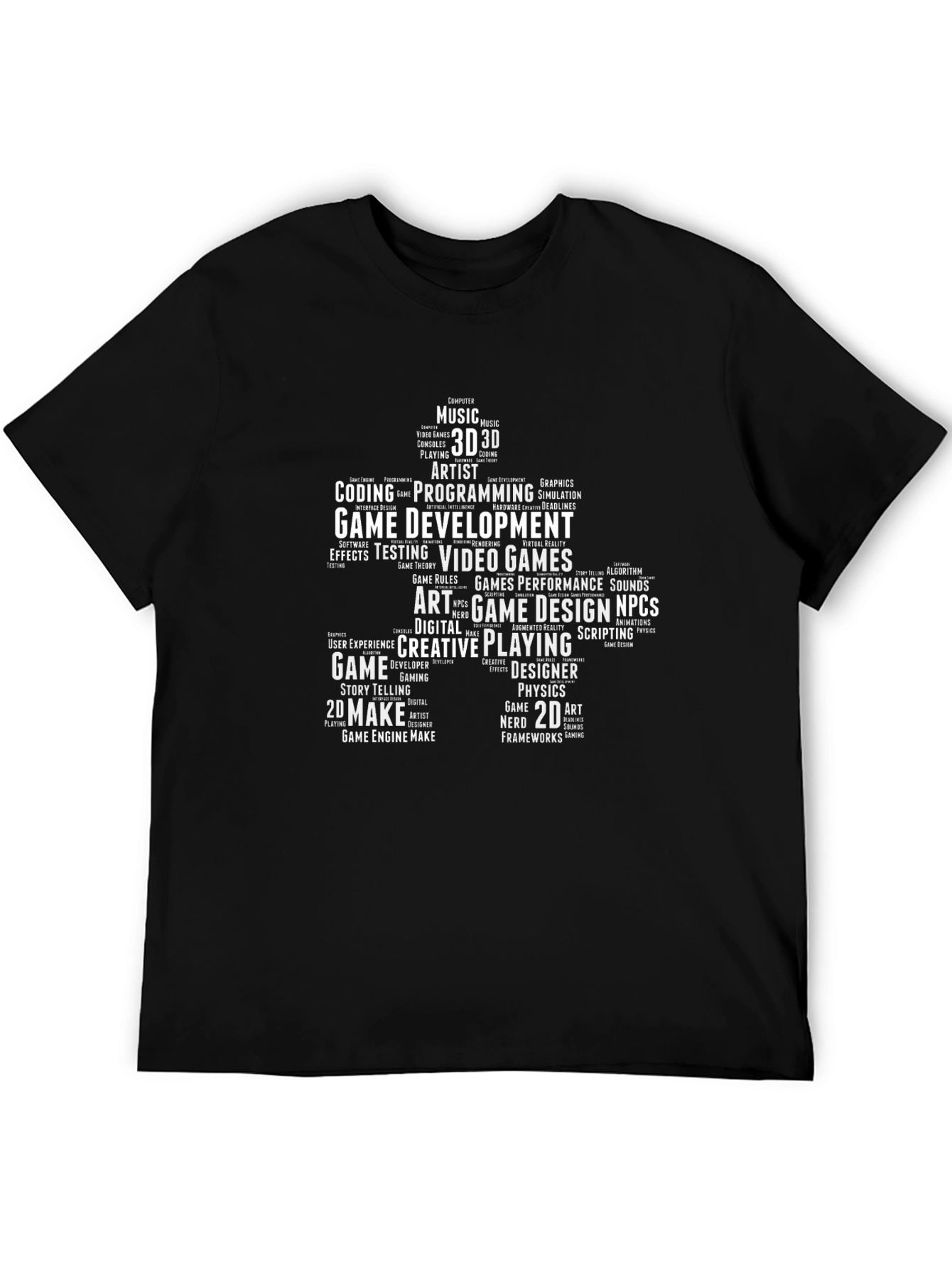 Game Developer Word Cloud T-Shirt