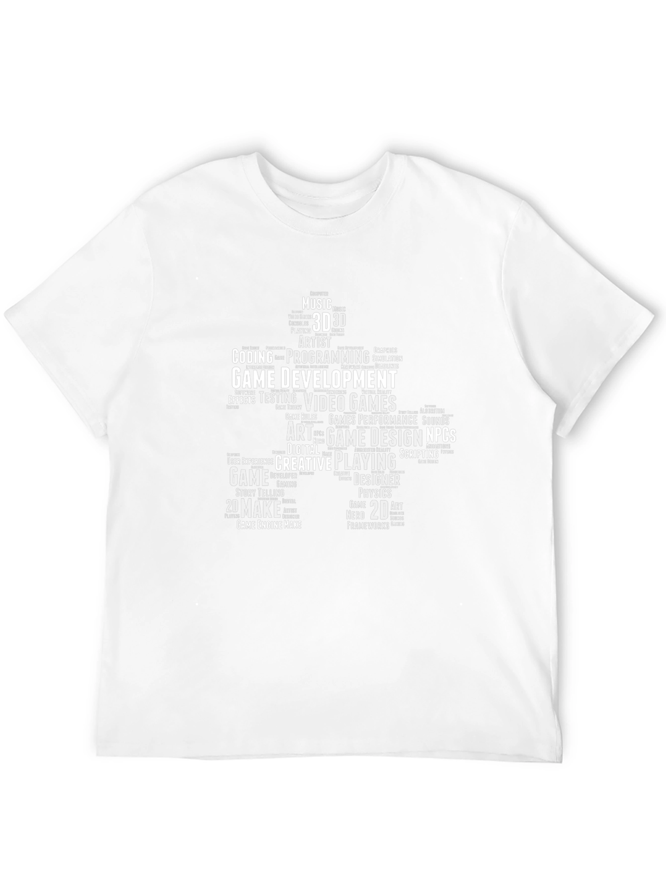Game Developer Word Cloud T-Shirt