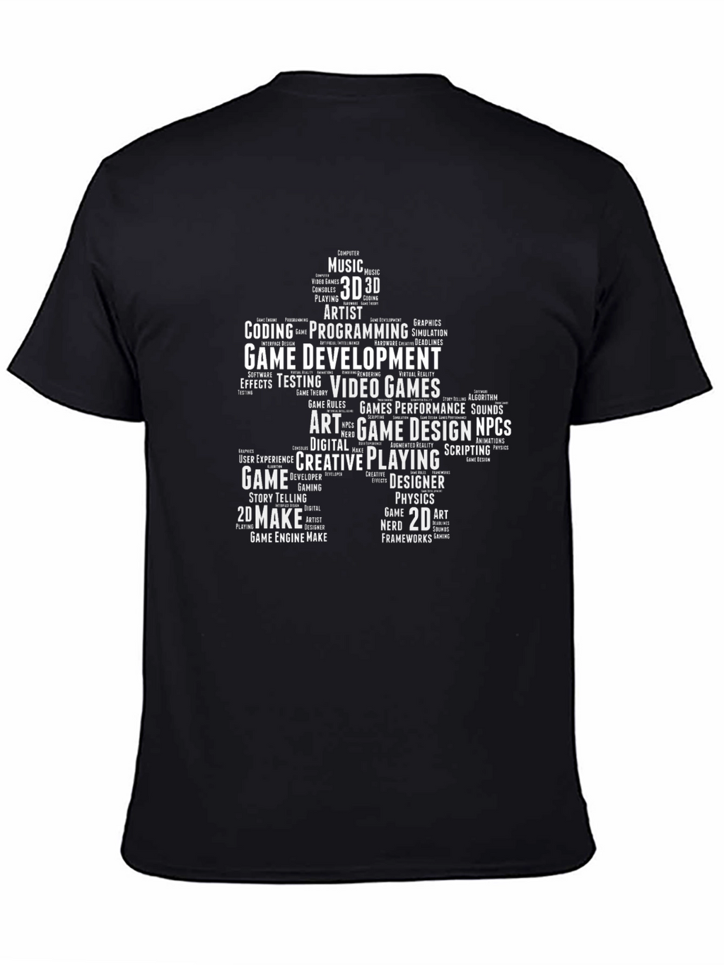Game Developer Word Cloud T-Shirt