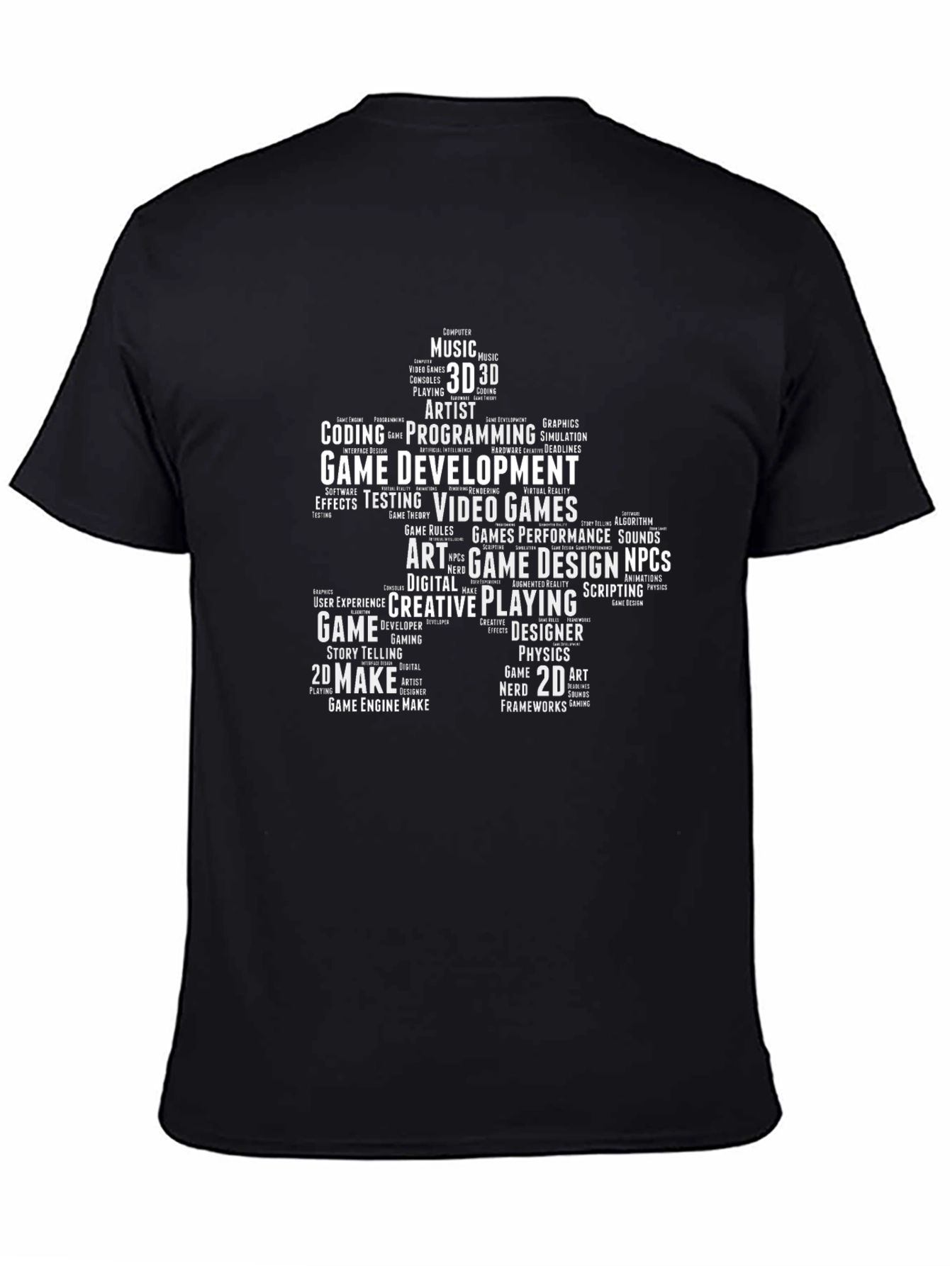 Game Developer Word Cloud T-Shirt
