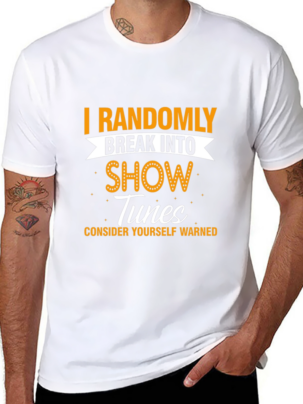 Randomly Break Into Show Tunes Graphic Tee
