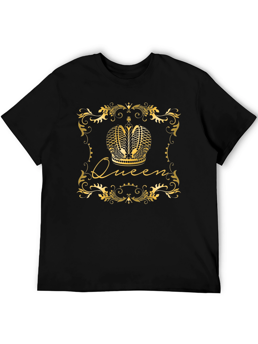 Queen Crown Graphic Tee - Stylish Black T-Shirt
