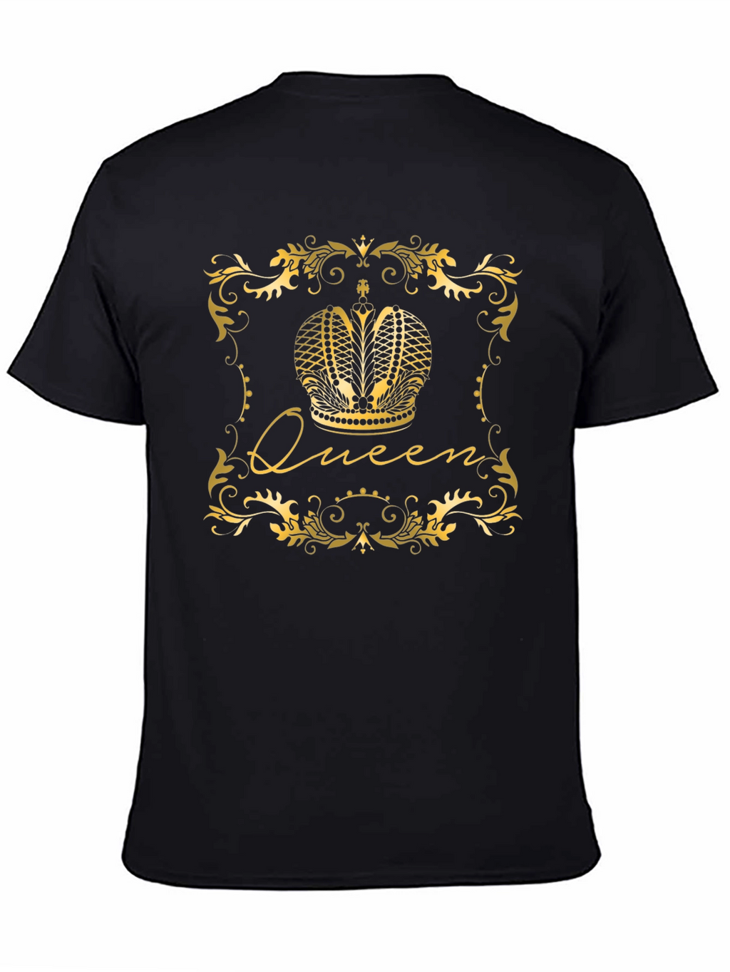 Queen Crown Graphic Tee - Stylish Black T-Shirt