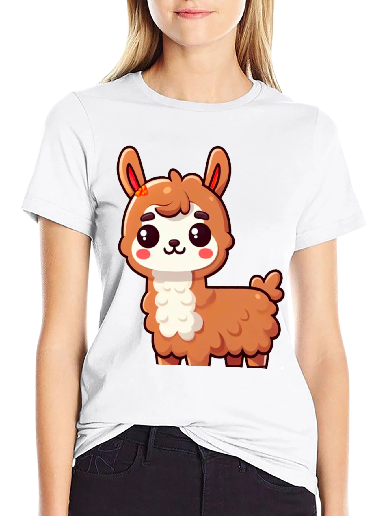 Cute Llama Graphic T-Shirt - Unisex