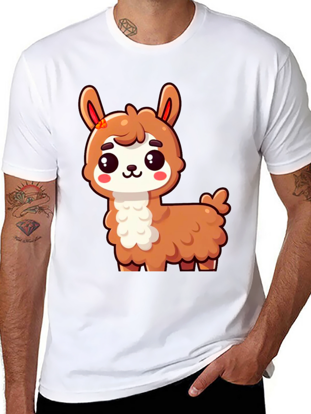 Cute Llama Graphic T-Shirt - Unisex