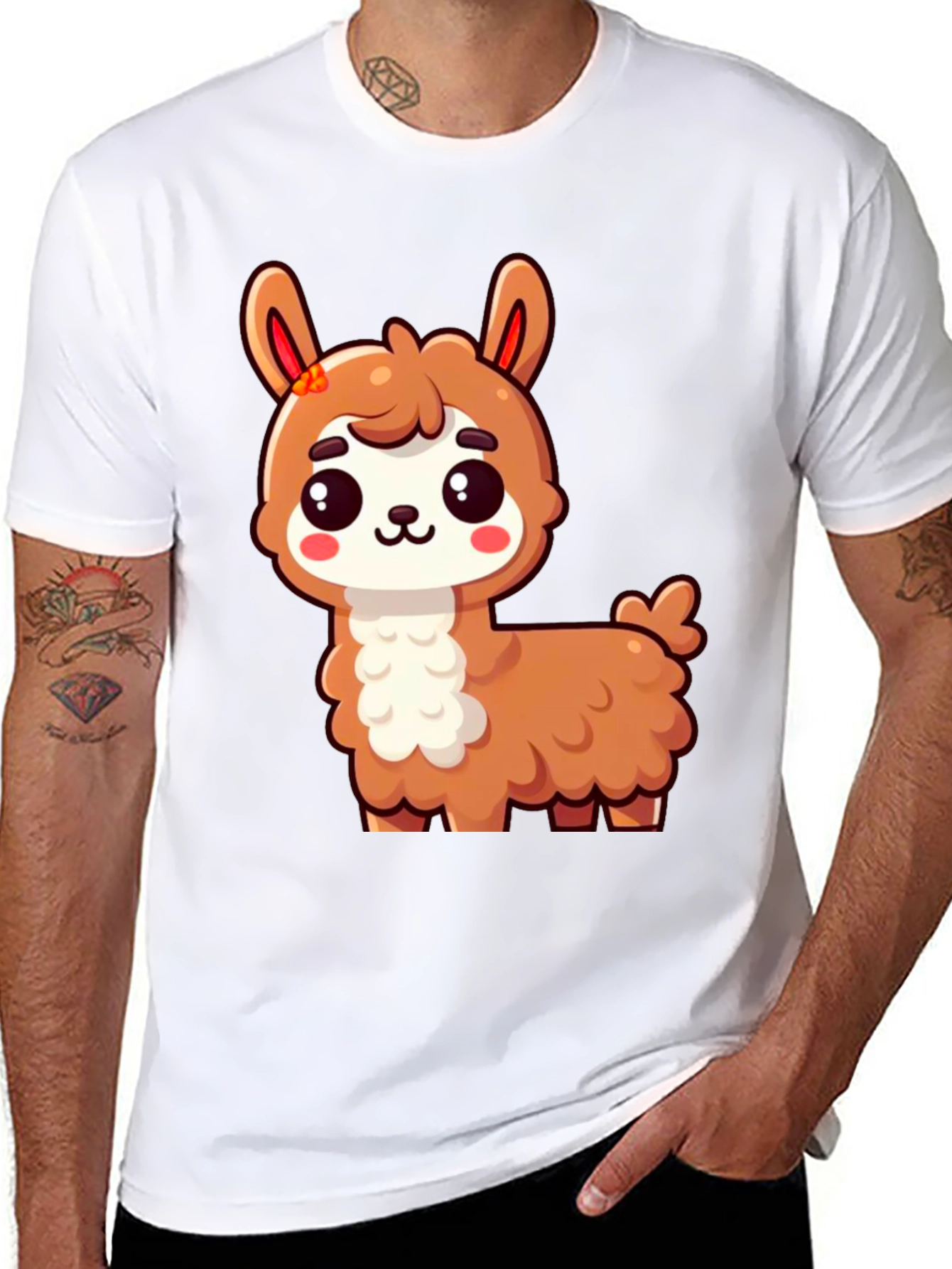 Cute Llama Graphic T-Shirt - Unisex
