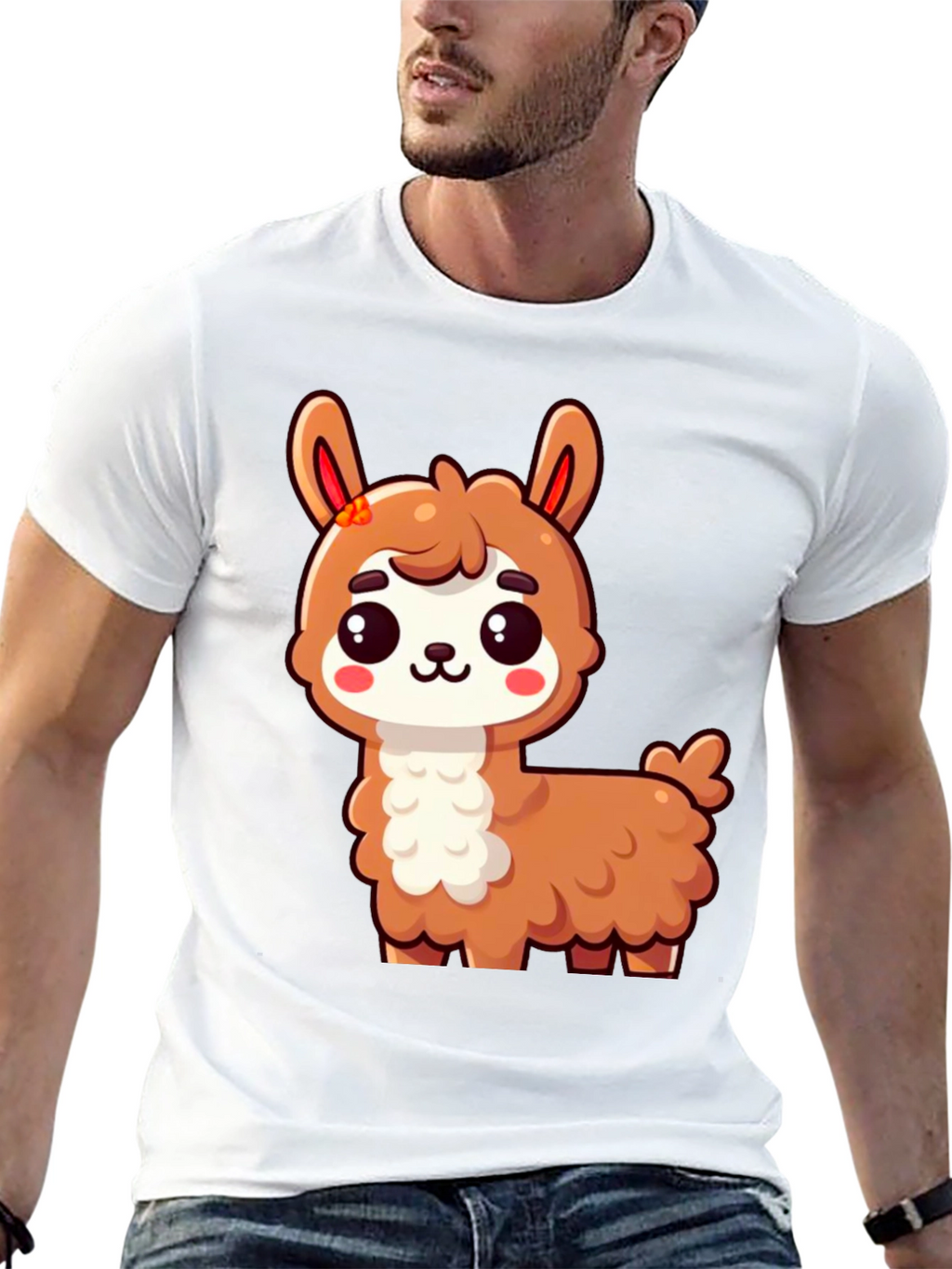 Cute Llama Graphic T-Shirt - Unisex