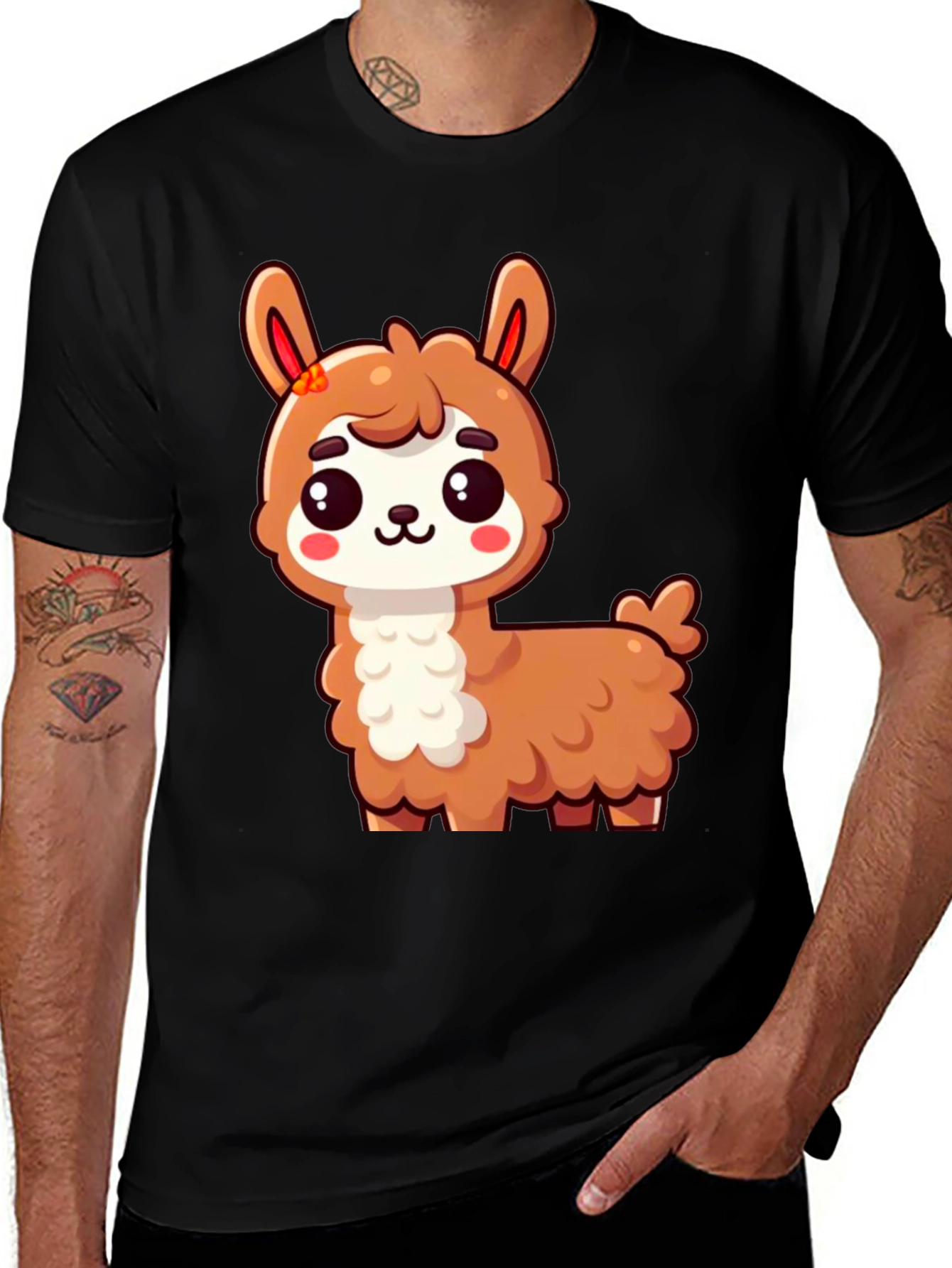 Cute Llama Graphic T-Shirt - Unisex