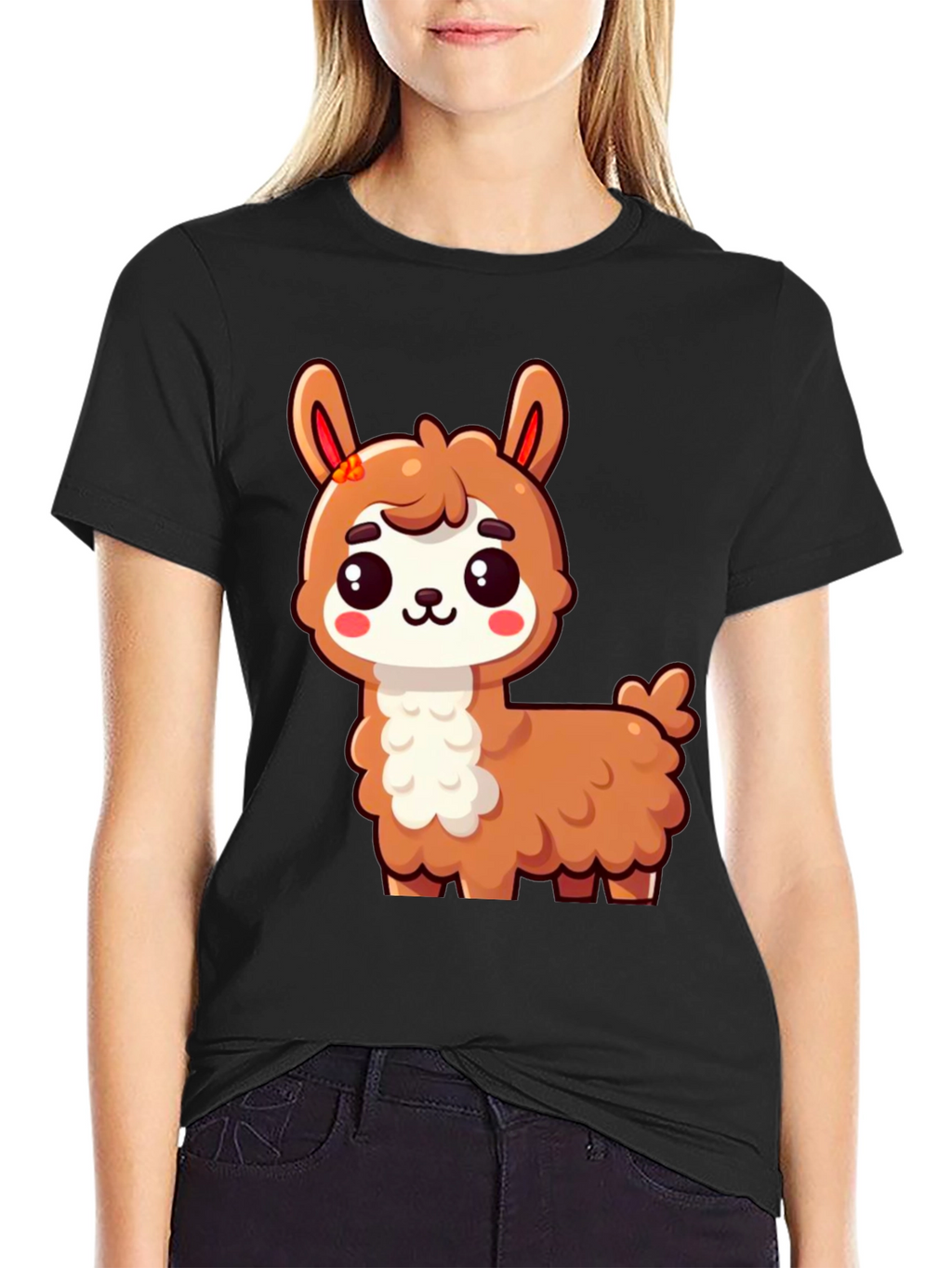 Cute Llama Graphic T-Shirt - Unisex